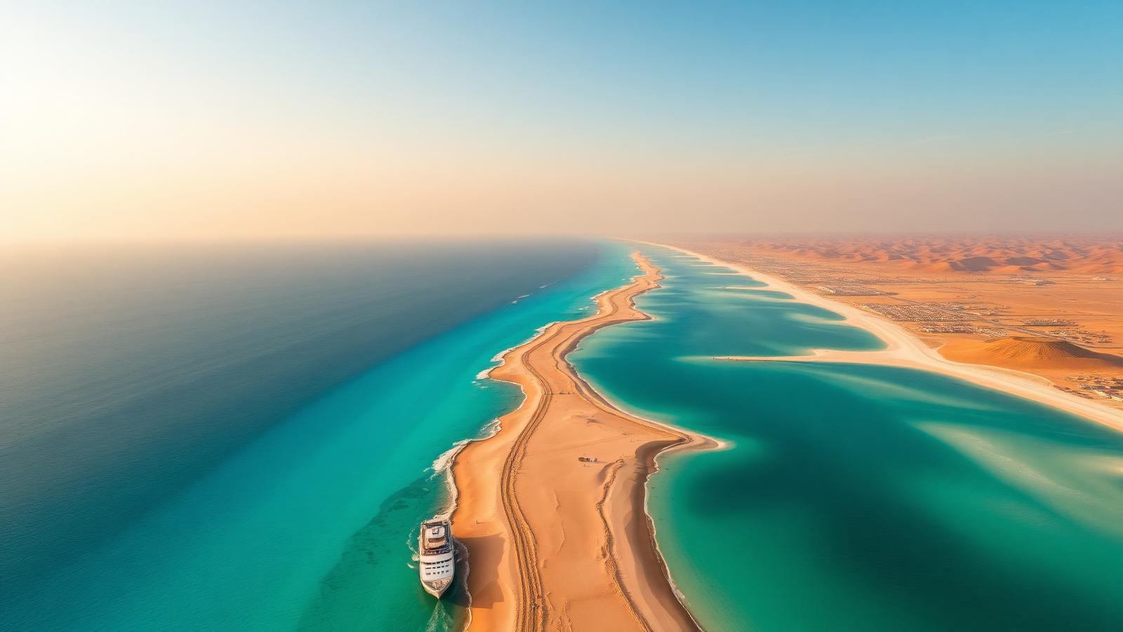 Red Sea coastline in Saudi Arabia, an emerging hospitality corridor