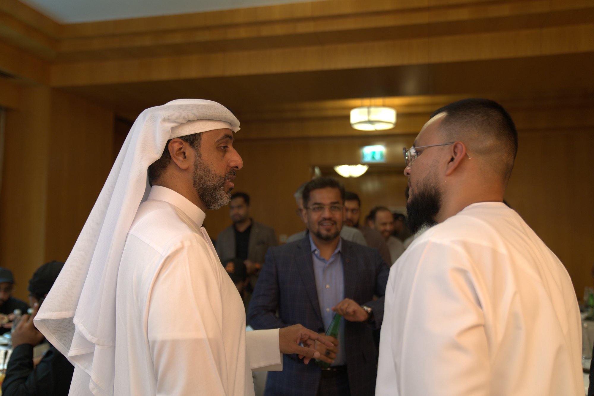 Guests in conversation at the 1971 Capital launch