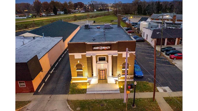 31912 Mound Rd office building exterior at dusk, Warren, Michigan