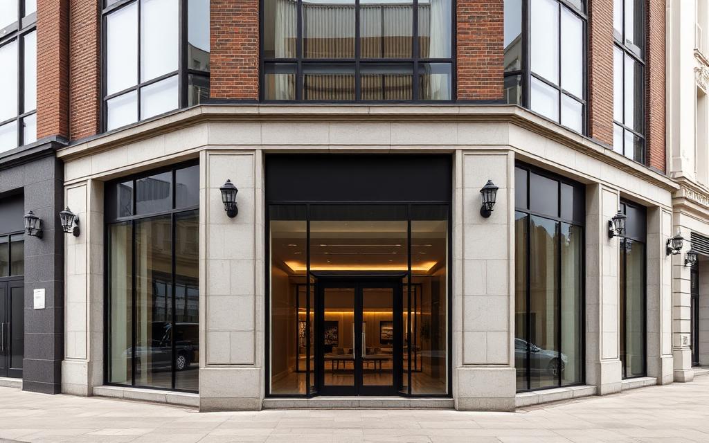 Boutique Grade A office building exterior